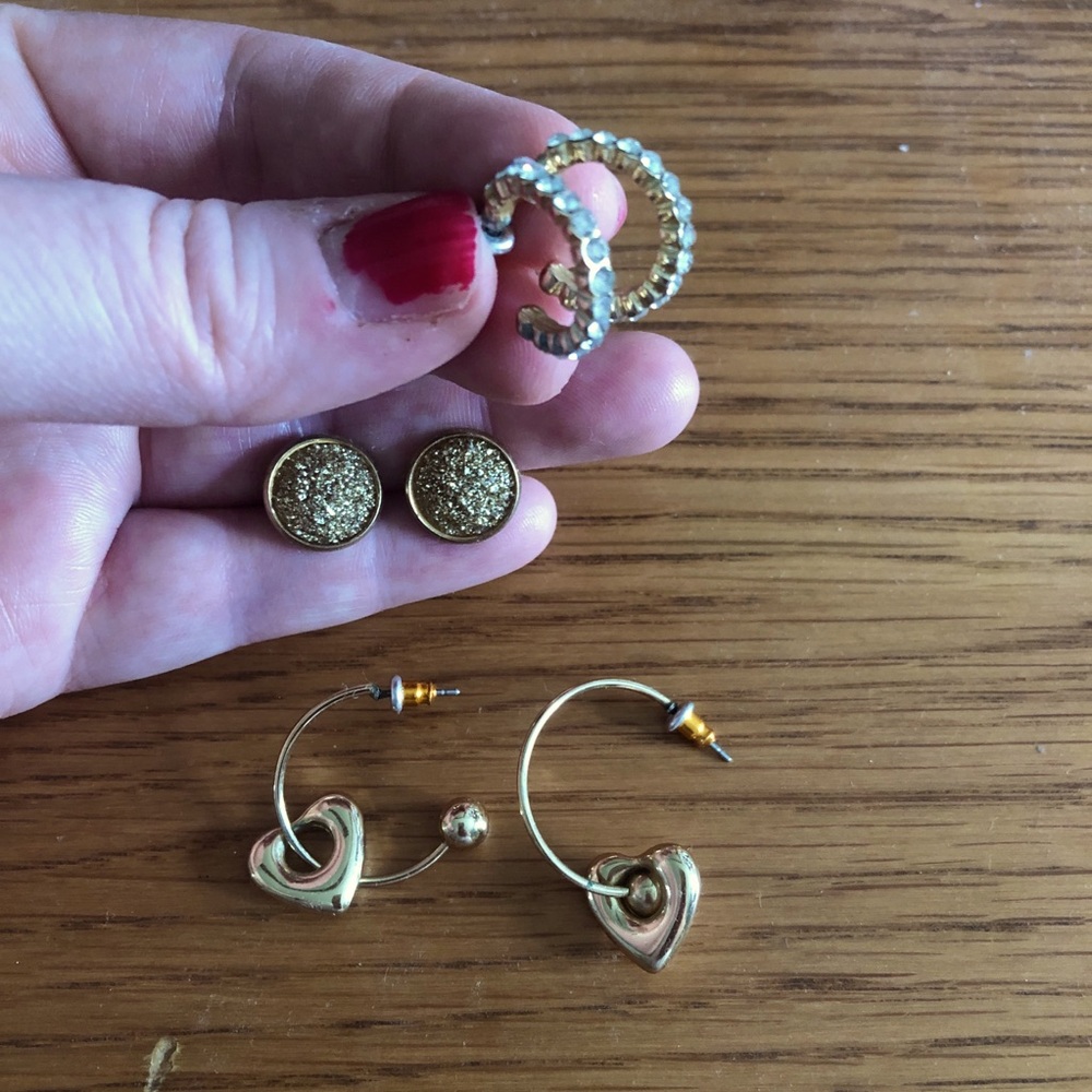 Faux Gold Earring Bundle